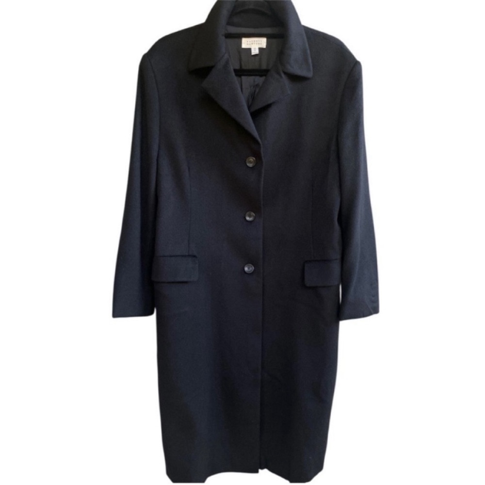Barneys New York Cashmere Black Coat 12